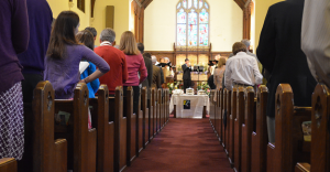 Worship service in the Sanctuary